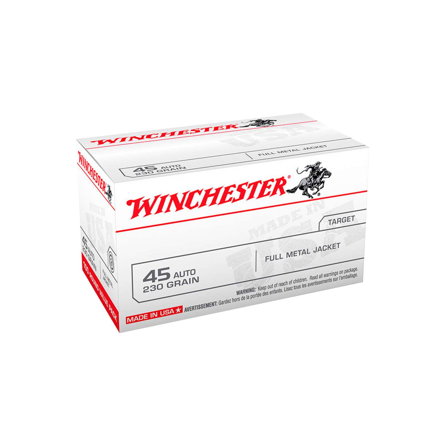 WINCHESTER 45CP 230 GR FMJ
