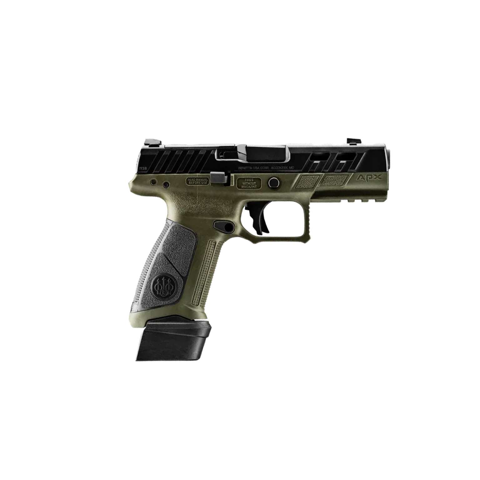 La Beretta APX A1 Ported OD Green rappresenta una delle evoluzioni pi&ugrave; interessanti della famiglia APX A1, sviluppata con particolare attenzione al controllo, alla rapidit&agrave; e alla gestione del rilevamento. A caratterizzarla immediatamente sono la particolare finitura OD Green e soprattutto il sistema composto da canna e carrello ported, elemento distintivo di questa configurazione.